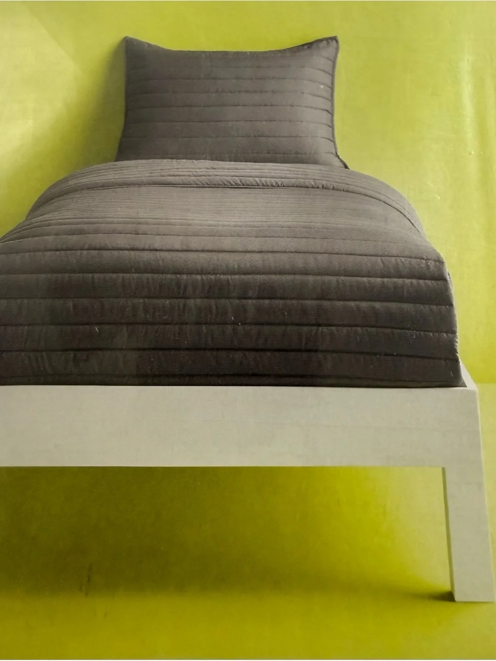 Room Essentials‎ Satin Quilt in Charcoal Gray